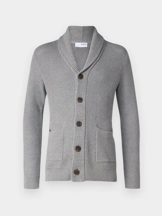 Foto van product Vest Selected lichtgrijs gemêleerd