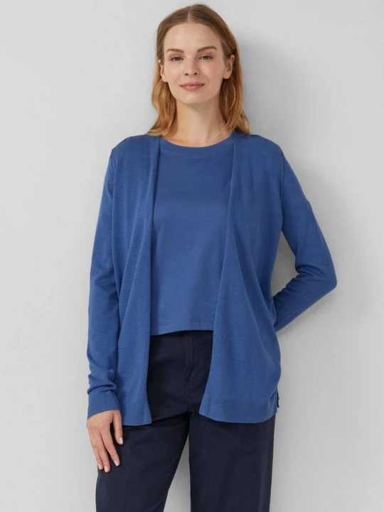 Foto van product Vest van een mix van viscose en katoen s.Oliver blauw