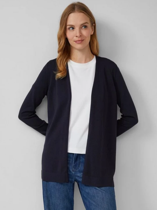 Foto van product Vest van viscose / katoenmix s.Oliver blauw
