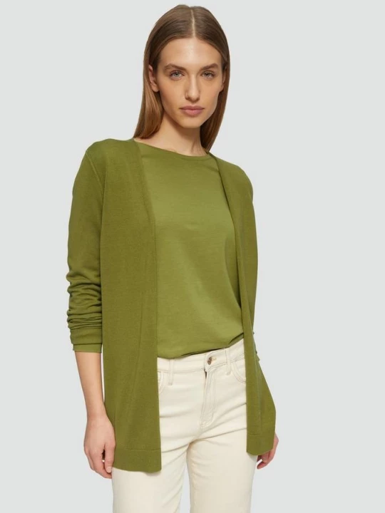 Foto van product Vest van viscose / katoenmix s.Oliver olijfgroen