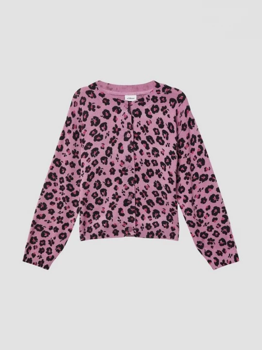 Foto van product Vest van viscosemix met all-over print s.Oliver