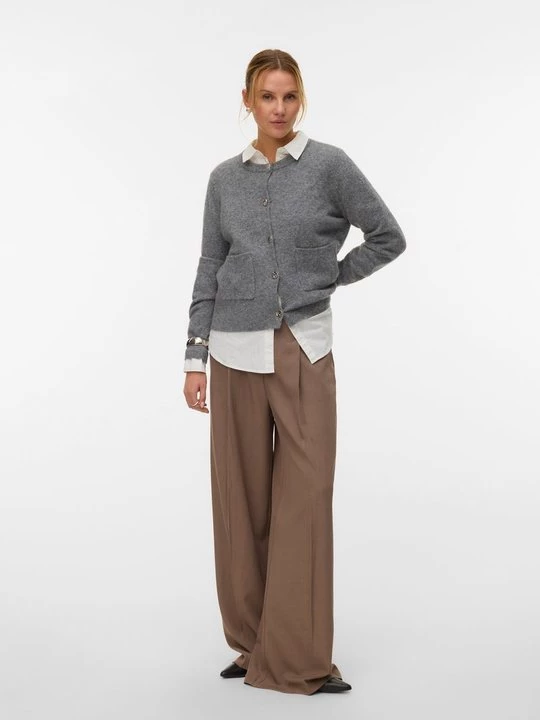 Foto van product Vest Vero Moda grijs gemêleerd