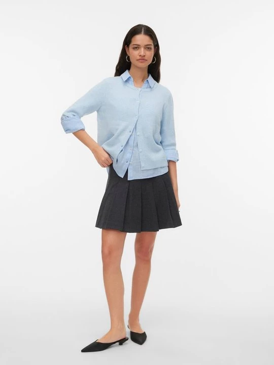 Foto van product Vest Vero Moda lichtblauw gemêleerd