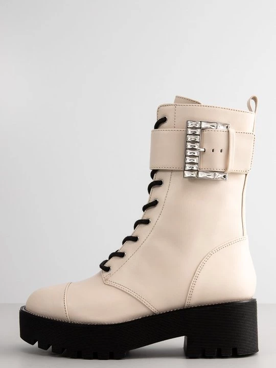 Foto van product Veterboots Michael Kors crème