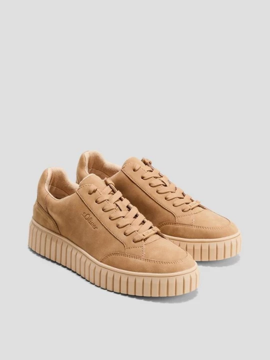 Foto van product Veterschoenen van imitatieleer s.Oliver bruin