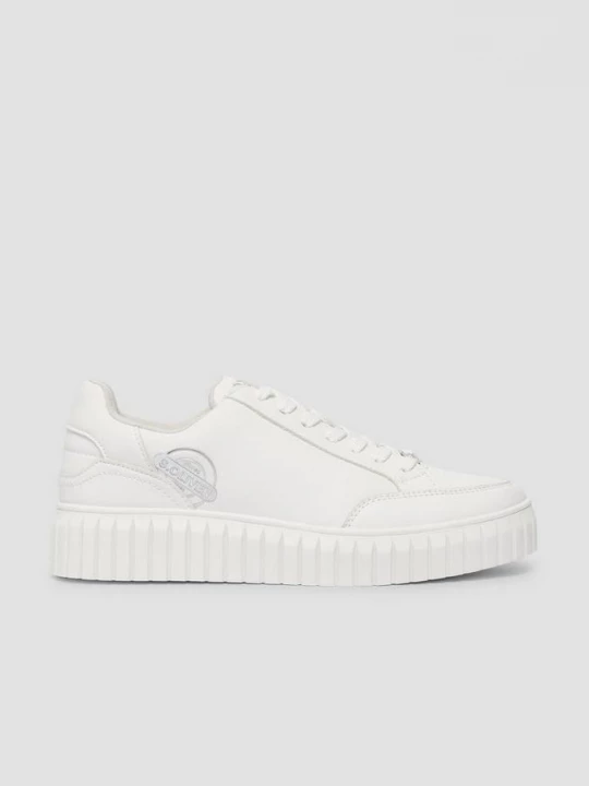 Foto van product Veterschoenen van imitatieleer s.Oliver wit