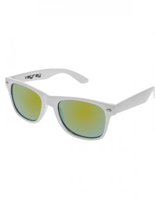 Foto van product VEYREY Zonnebril 'VeyRey Sonnenbrille Nerd verspiegeltes Goldglas' wit
