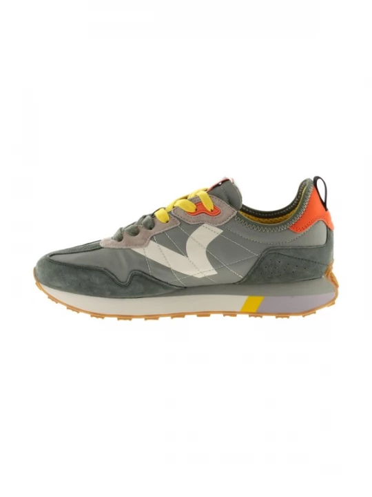 Foto van product victoria Sportieve veterschoen 'Leder-Sneaker' groen