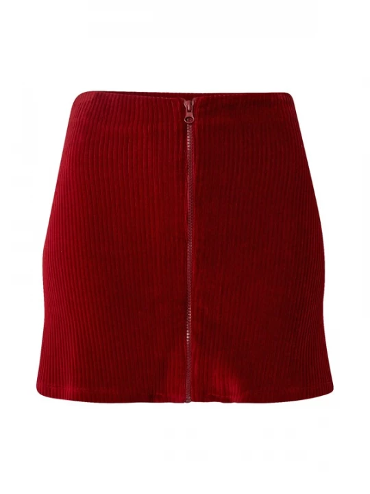 Foto van product VIERVIER Rok 'Hira' bordeaux