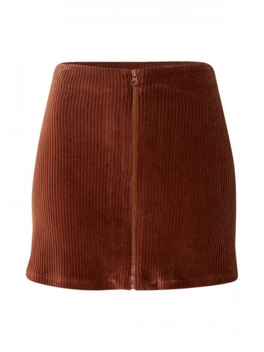Foto van product VIERVIER Rok 'Hira' kastanjebruin