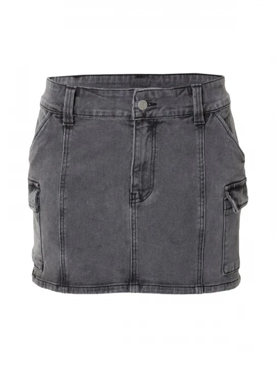 Foto van product VIERVIER Rok 'Shirin' donkergrijs
