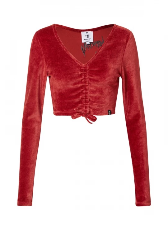 Foto van product VIERVIER Shirt 'Joana' bordeaux