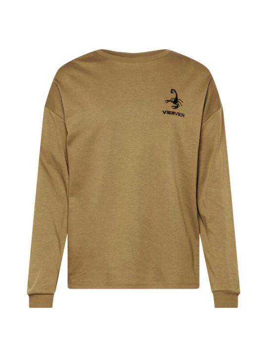 Foto van product VIERVIER Shirt 'Luca' bruin / zwart