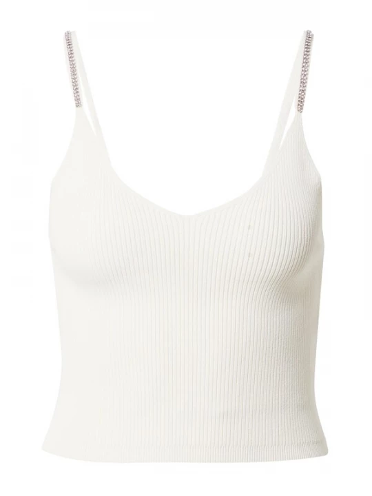 Foto van product VIERVIER Top 'Eva' zilver / offwhite
