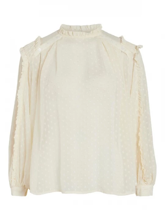 Foto van product VILA Blouse 'Amina' eierschaal