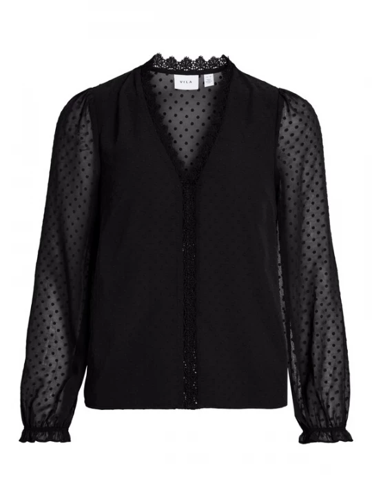 Foto van product VILA Blouse 'Dobba' zwart