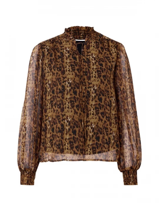 Foto van product VILA Blouse 'FALIA' bruin / zwart