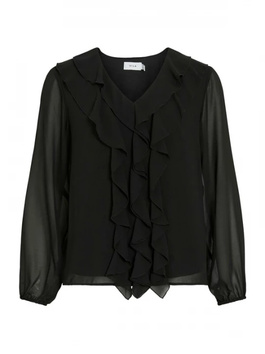 Foto van product VILA Blouse 'VIAne' zwart