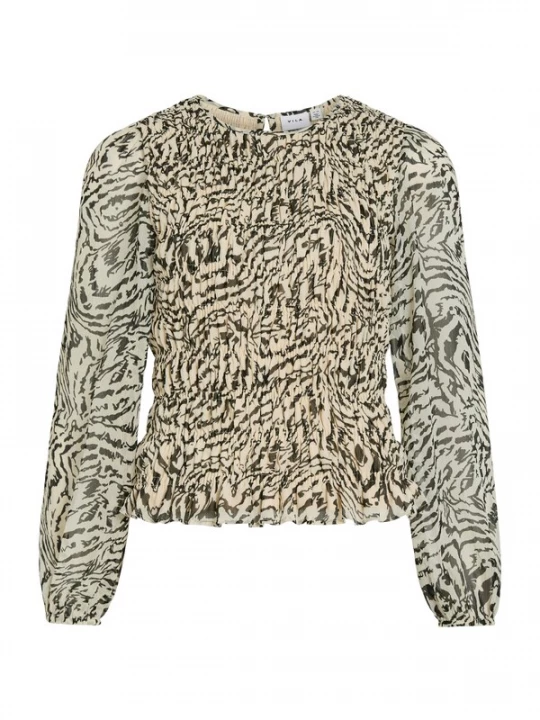 Foto van product VILA Blouse 'VIFALIA' beige / zwart