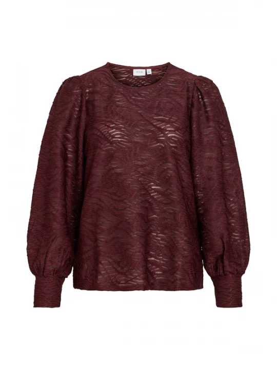 Foto van product VILA Blouse 'VIFINA' wijnrood