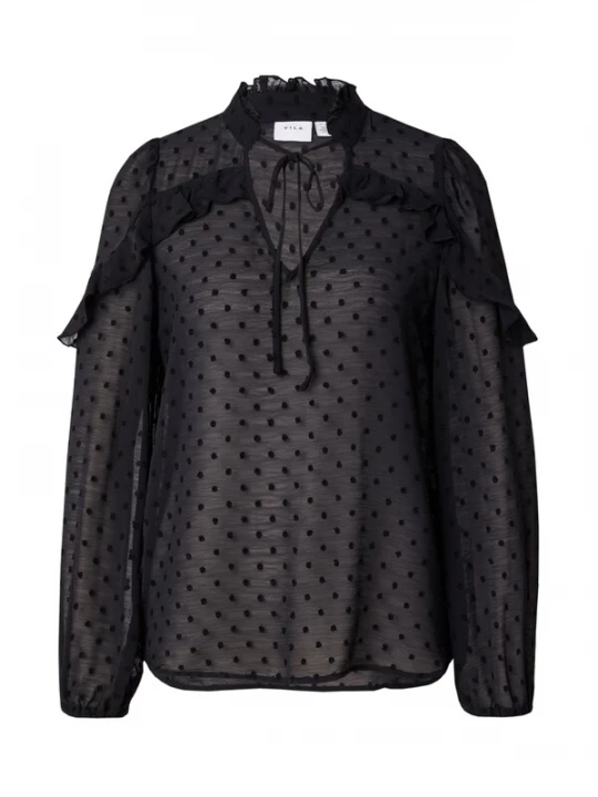 Foto van product VILA Blouse 'VIGARNEA' zwart