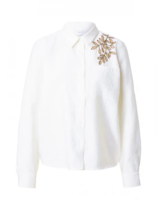 Foto van product VILA Blouse 'VIJEMSI' brons / wit