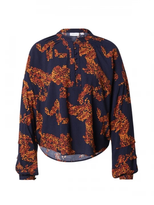 Foto van product VILA Blouse 'VIJOJA' oranje / donkeroranje / zwart