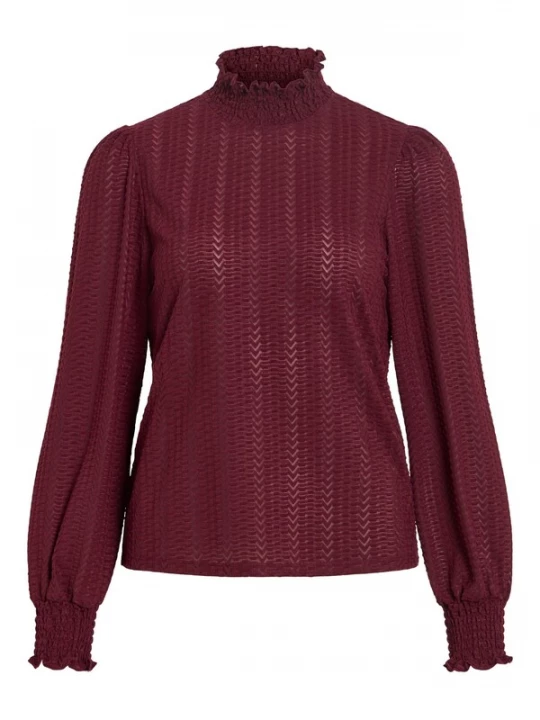 Foto van product VILA Blouse 'VILyri' wijnrood