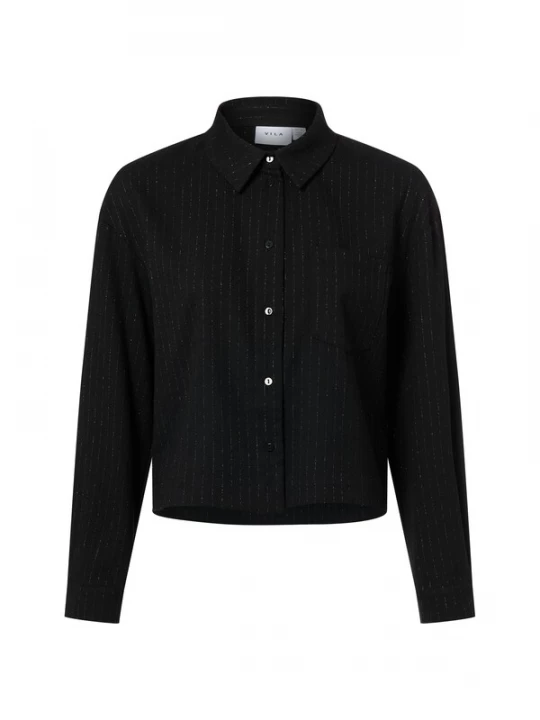 Foto van product VILA Blouse 'VIMagnolia' zwart / zilver