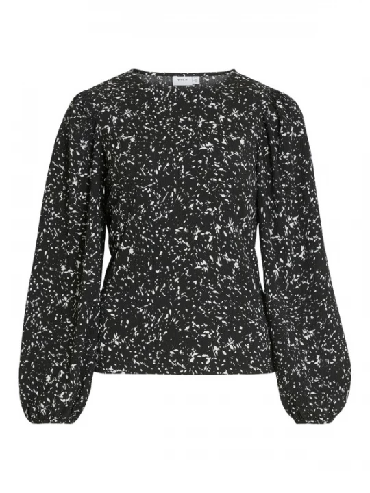 Foto van product VILA Blouse 'VIPEFFI' zwart / wit