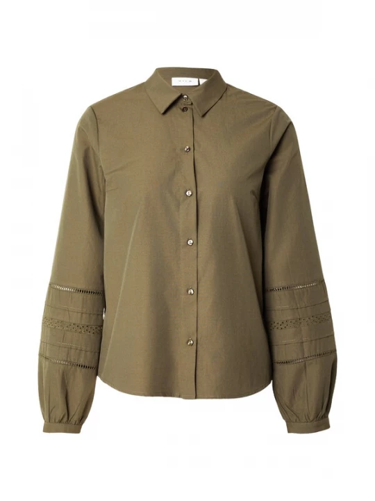 Foto van product VILA Blouse 'VISUNNI' olijfgroen