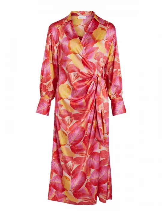 Foto van product VILA Blousejurk 'Costanta' oranje / pink / rood
