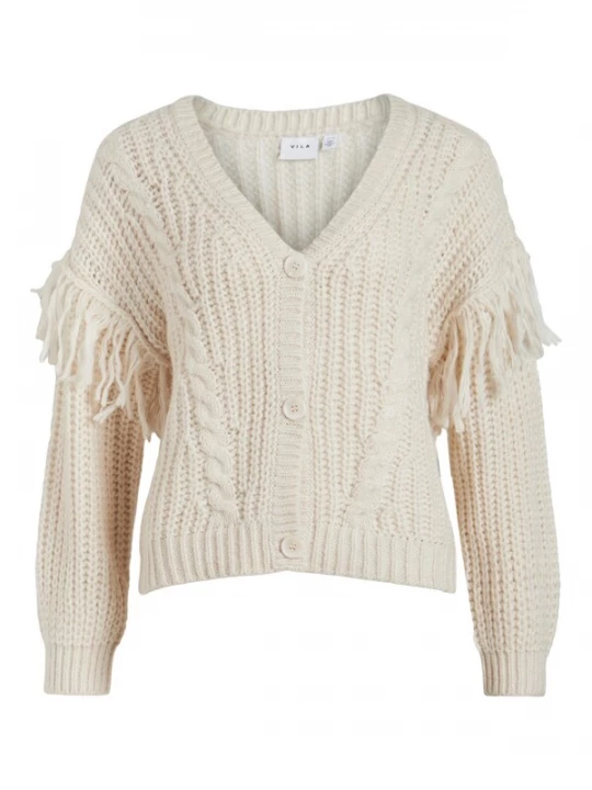 Foto van product VILA Gebreid vest 'AKSINA' wit