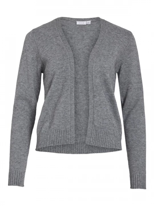 Foto van product VILA Gebreid vest 'Ril' grijs gemêleerd