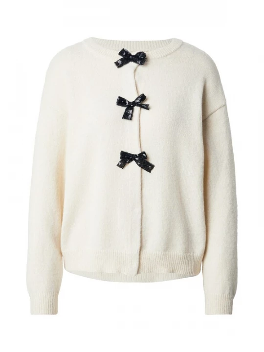 Foto van product VILA Gebreid vest 'VIBRIANNA' beige / zwart