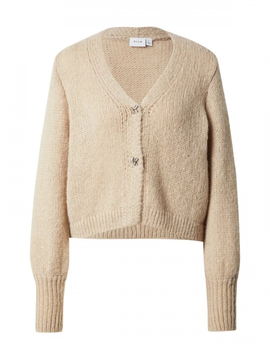 Foto van product VILA Gebreid vest 'VICHOCA NEW' taupe
