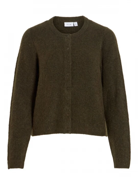Foto van product VILA Gebreid vest 'VILORY' donkergroen