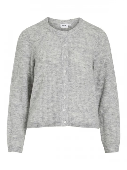 Foto van product VILA Gebreid vest 'VILory' grijs gemêleerd