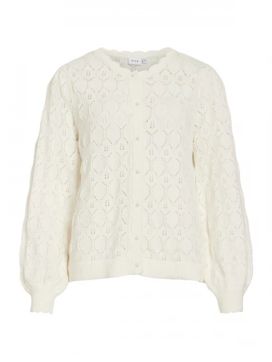Foto van product VILA Gebreid vest 'VILOWEN' wit