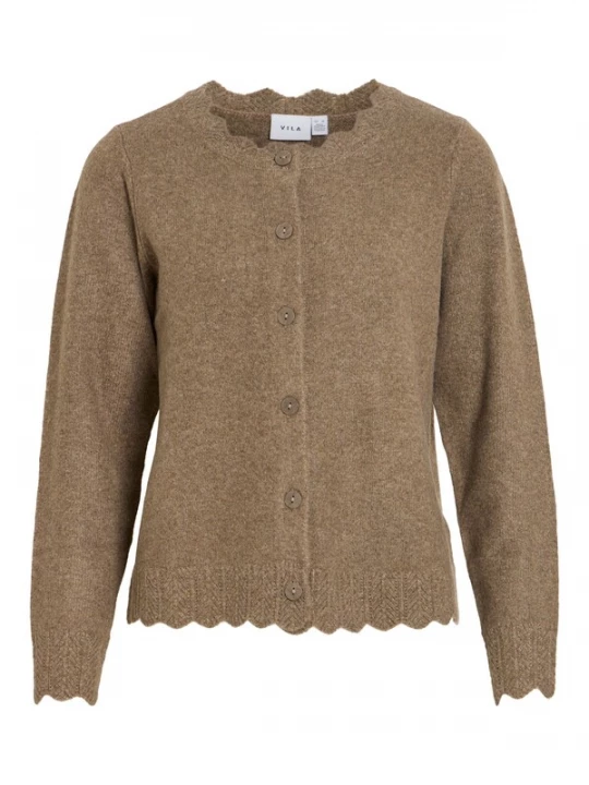 Foto van product VILA Gebreid vest 'VINikolina' karamel