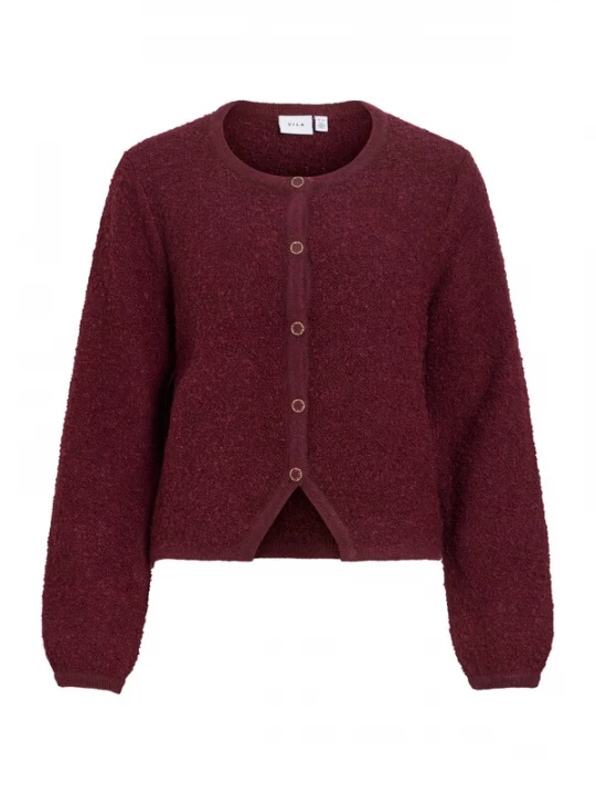 Foto van product VILA Gebreid vest 'VIPIGGA' bordeaux