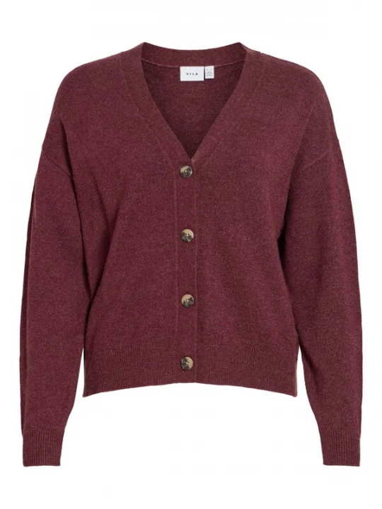 Foto van product VILA Gebreid vest 'VIRil' bordeaux