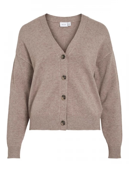 Foto van product VILA Gebreid vest 'VIRIL' brokaat