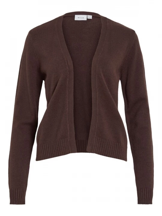 Foto van product VILA Gebreid vest 'VIRIL' donkerbruin