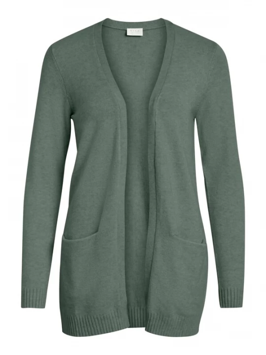Foto van product VILA Gebreid vest 'VIRil' donkergroen