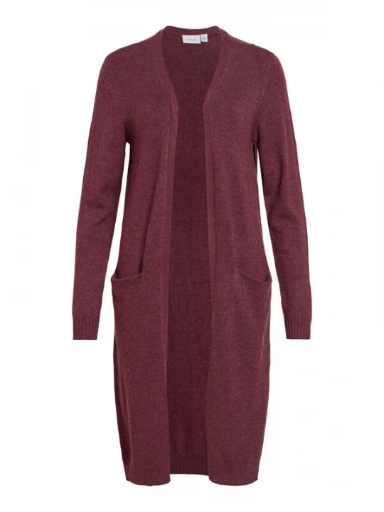 Foto van product VILA Gebreid vest 'VIRil' donkerrood