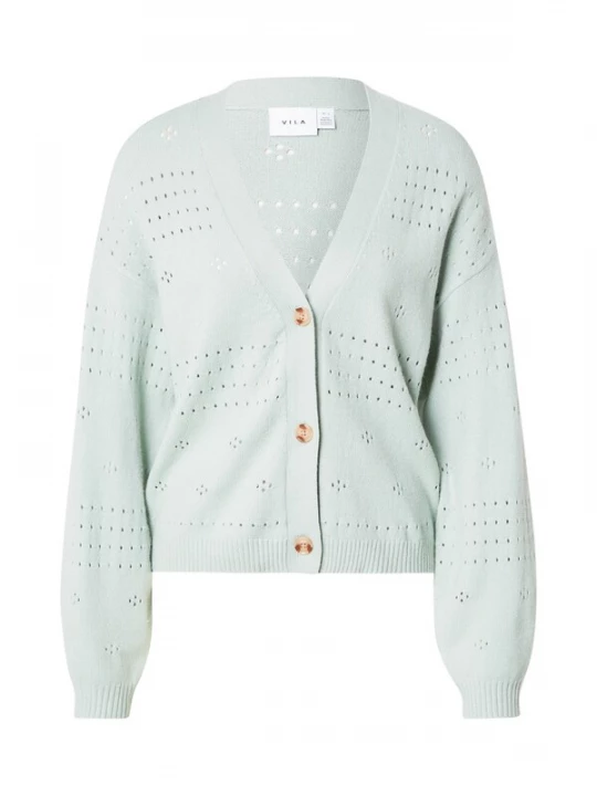 Foto van product VILA Gebreid vest 'VIRil' mintgroen