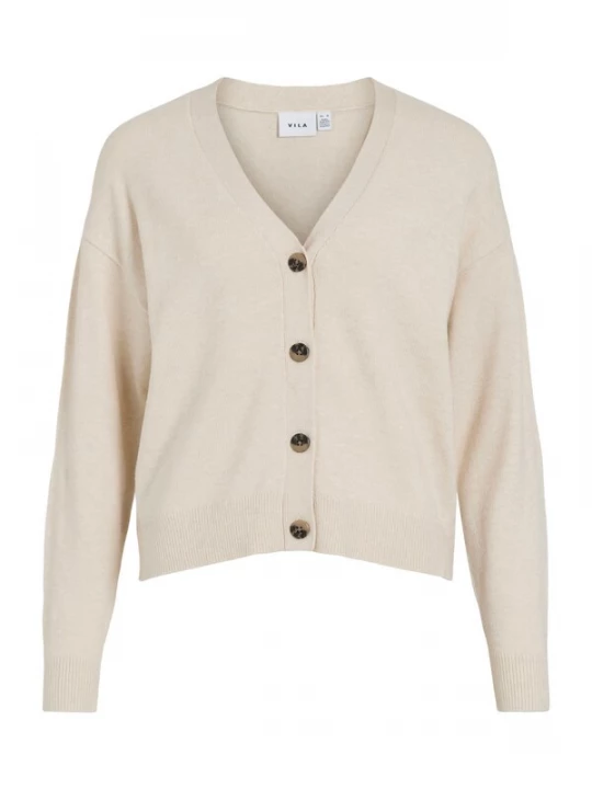 Foto van product VILA Gebreid vest 'VIRil' natuurwit
