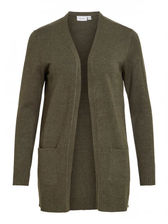 Foto van product VILA Gebreid vest 'VIRil' olijfgroen