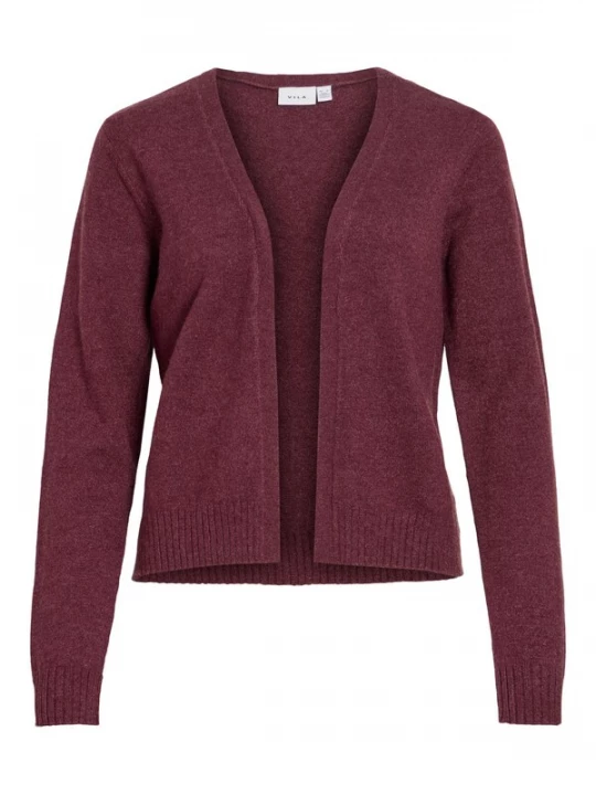 Foto van product VILA Gebreid vest 'VIRIL' wijnrood